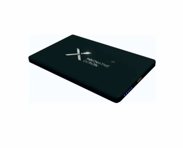 Ein schwarzes elektronisches Gerät mit einem Kreuz darauf